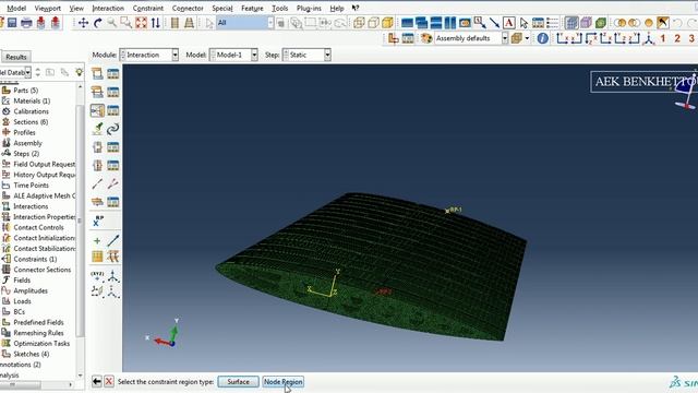 Numerical simulation of wing using ABAQUS ,Part5 methode of merging mesh смотреть онлайн