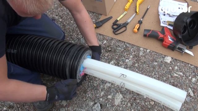 Uponor Ecoflex - installation of end caps смотреть онлайн