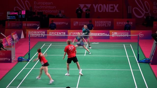 EUROPEAN BADMINTON СHAMPIONSHIP : XD final - ELLIS/SMITH [1] vs ALIMOV/DAVLETOVA [6] смотреть онлайн