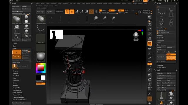 tutorial: wire and lamp zbrush imm + 3dsmax corona смотреть онлайн