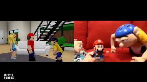 SML Movie vs SML ROBLOX: Robot Jeffy + (BEST OF SML VIDEOS)  Side by Side