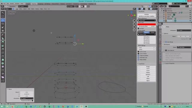 blender 2.80 - mesh - loop tools - loft - Polski tutorial смотреть онлайн