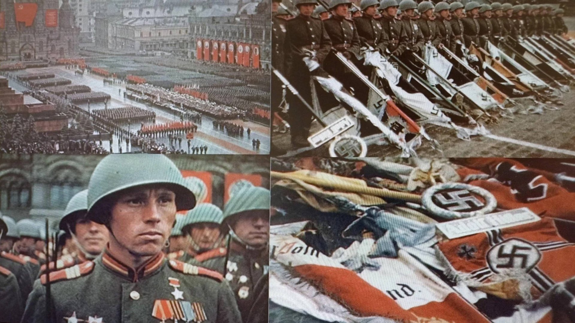 Парад Победы 1945 г. в Цвете смотреть онлайн