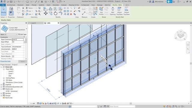 Revit Curtain Wall all you need to know about | Curtain Wall in Revit 2022 смотреть онлайн