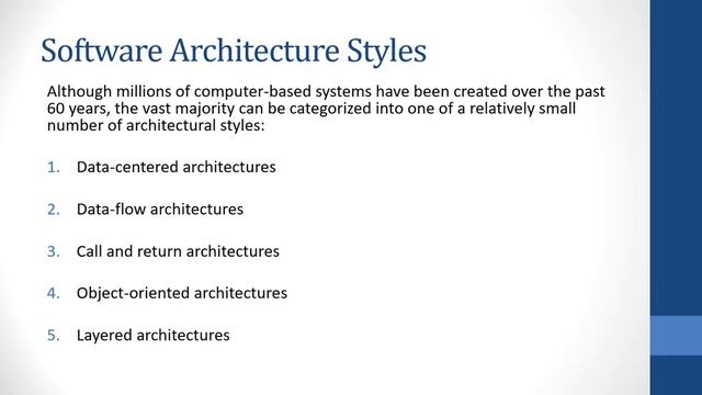Types of Architectural Styles in Software Engineering | Detailed Lecture with examples смотреть онлайн