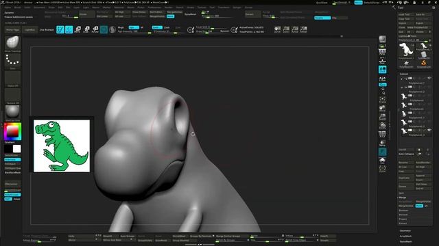 Zbrush Tutorial - How To Import Background Image In Zbrush