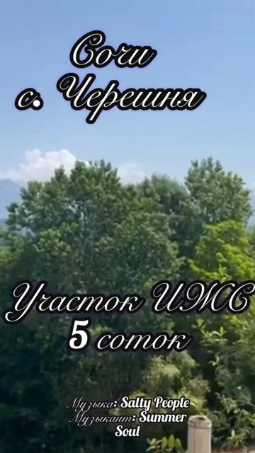 #купить_землю_в_сочи #участок_ижс #черешня