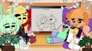 реакция °•°улыбающийся зверят°•° на шип ||дог дей и кет неп|| видео короткое