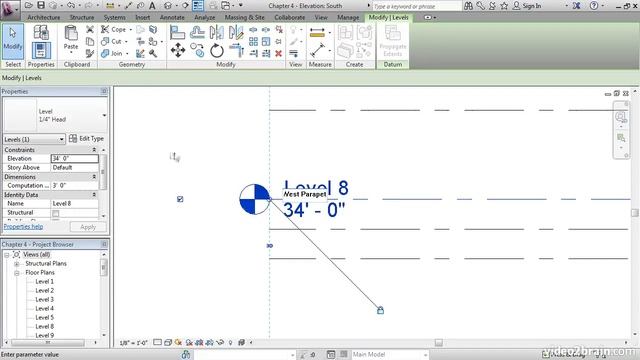 Tutorial Revit Architecture 2013 - Constraining Walls смотреть онлайн