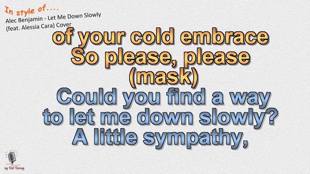 Alec Benjamin - Let Me Down Slowly -fea.t Alessia Cara - Cover смотреть онлайн