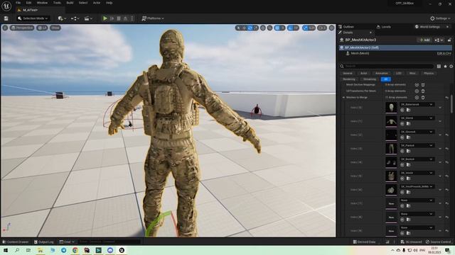Unreal Engine 5 Skeletal Mesh Merge System смотреть онлайн