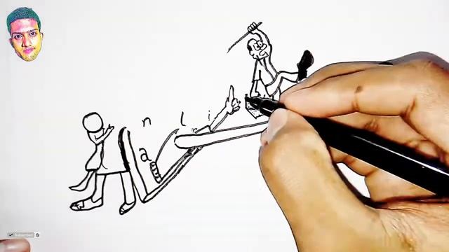Torture!!, how to turn word ONLINE CLASS into Student Life Drawing смотреть онлайн