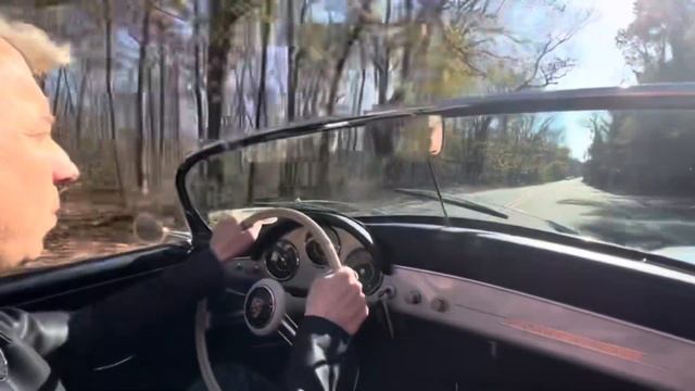 1957 Porsche 356A 1600 Super Speedster Road Test Passenger POV смотреть онлайн
