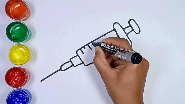 How to draw Medical Device | Bolajon Shprits Rasm chizish | Сурет салу Шприц смотреть онлайн