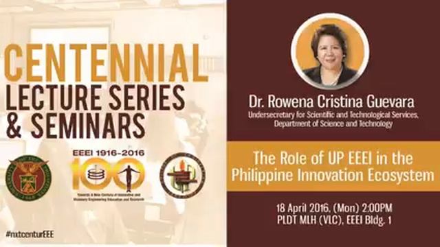 UP EEEI Centennial Lecture Series | April 2016 (Audio) смотреть онлайн