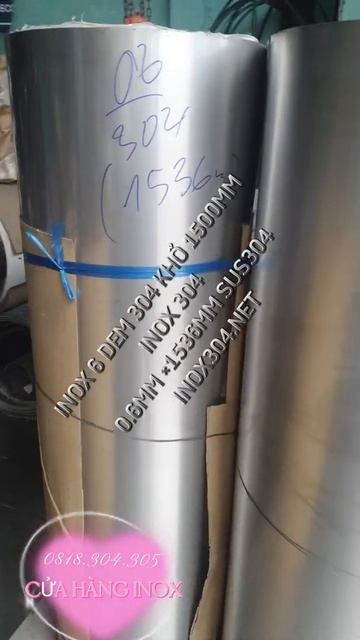 INOX 0.6MM KHỔ 1500MM| INOX 304 0.6×1500MM| INOX 1500MM смотреть онлайн