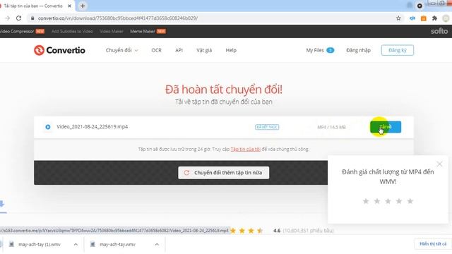 Video hướng dân đổi đuôi wmv sang mp4 смотреть онлайн