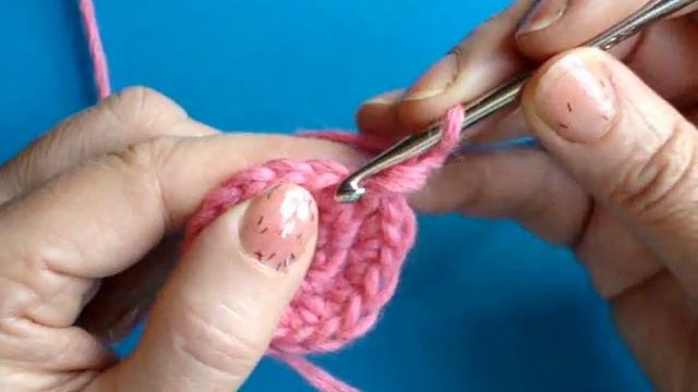 Вязание крючком - Урок 59 Зеркальный рачий шаг 3