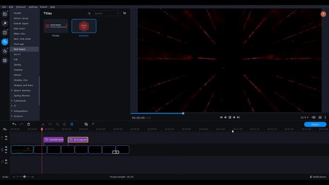 Movavi Video Editor - Red Laser Effects Pack Review смотреть онлайн