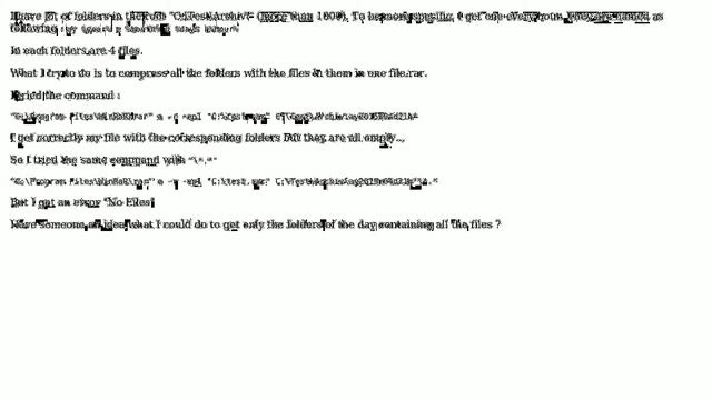 Batch command to archive folders with content using WinRaR смотреть онлайн