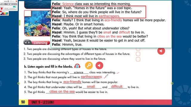 TIẾNG ANH LỚP 6 (Workbook - I Learn Smart World 6) - UNIT 9. Houses in the Future - Lesson 1 смотреть онлайн