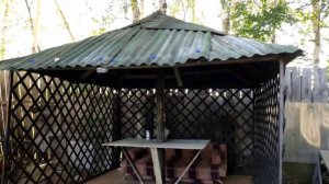 БЕСЕДКА ЗА 350 РУБЛЕЙ / ПОСТРОИЛ БЮДЖЕТНУЮ БЕСЕДКУ