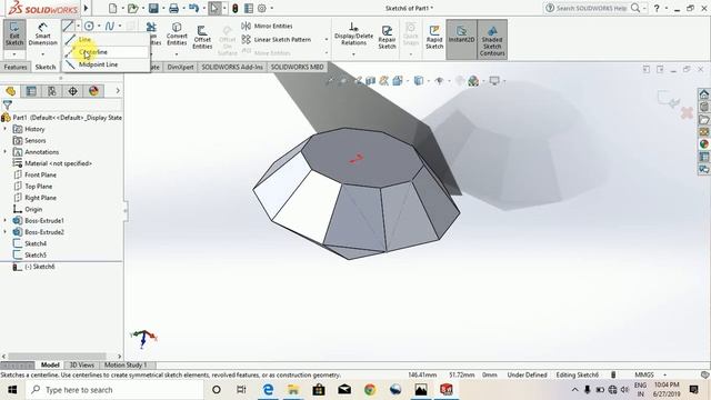 how to make a diamond in solidworks. solidworks tutorial. solidworks drawing tutorial in hindi смотреть онлайн
