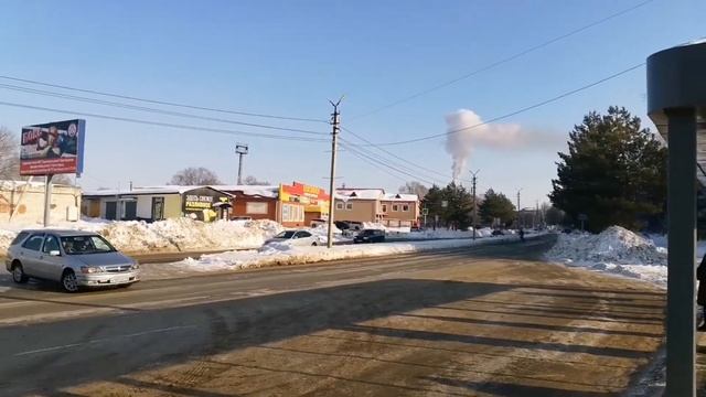 зимняя прогулка по городу Биробиджан //9.12.2021г. смотреть онлайн