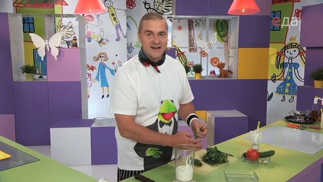 Кукурузные лепёшки и йогуртовый соус | Дети, за стол! смотреть онлайн