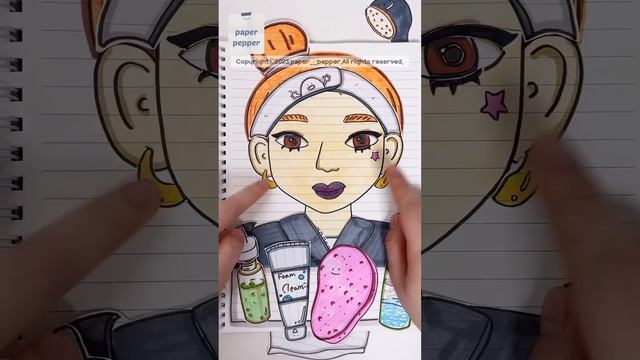 [🚀paper pepper] 메이크업 모음집 Makeup collection ASMR 🔇No music 종이놀이 paper diy смотреть онлайн