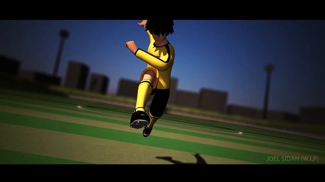 Power Shoot one (Manga 3D Soccer Animation test) смотреть онлайн