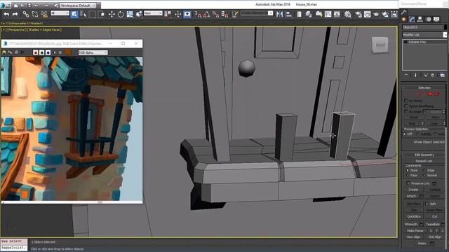 [ 3DS MAX ] 3D Low poly Fantasy House Modeling | Part 5 (Final) : Balcony and final details смотреть онлайн