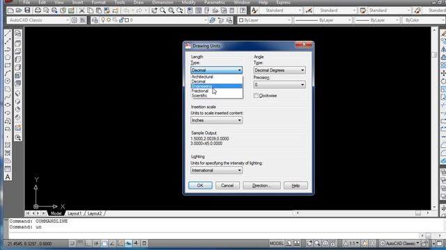 How to setup units in autocad In Hindi смотреть онлайн