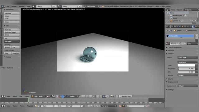 I Made Glass marble using blender 2.7 | TIMELAPSE | blender | смотреть онлайн