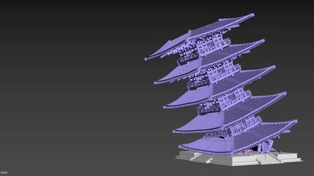 Pagoda Destruction VFX - Tyflow Download Scene File смотреть онлайн