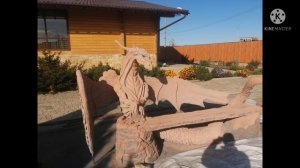 Скамья из артбетона Дракон