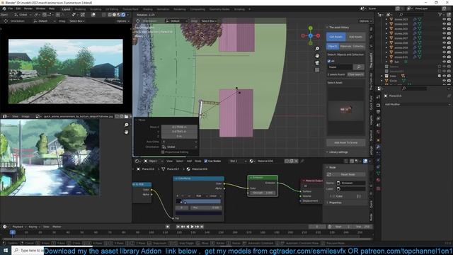 epic anime village modeling in blender speed modeling смотреть онлайн