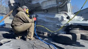 Газодинамическое нанесение цинка на авто!