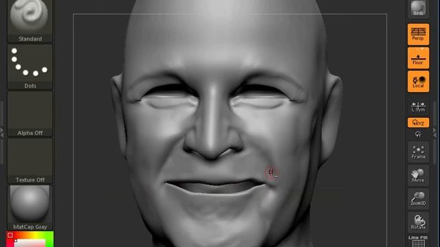 George Bush zbrush 3d modeling anatomy workflow + render смотреть онлайн