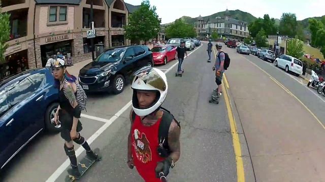 Electric skateboard group ride смотреть онлайн