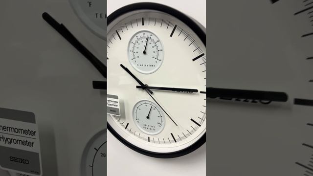 Настенные часы SEIKO QXA525KN с термометром и гигрометром смотреть онлайн