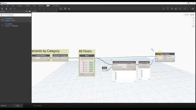 Revit Dynamo #9.10 Sort/Group Elements by Parameter Value смотреть онлайн