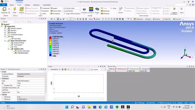 Ansys: Práctica 4 - Análisis modal y estático estructural de un Clip смотреть онлайн