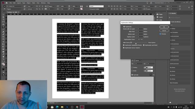 Como JUSTIFICAR um texto e deixa-lo com um ÓTIMO ASPECTO - indesign смотреть онлайн