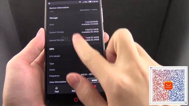 nubia z11 mini S hands on Unboxing and Antutu Running Score смотреть онлайн
