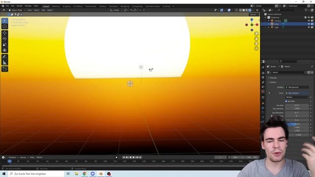How to create a wonderful sky in 1 Minute in Blender смотреть онлайн