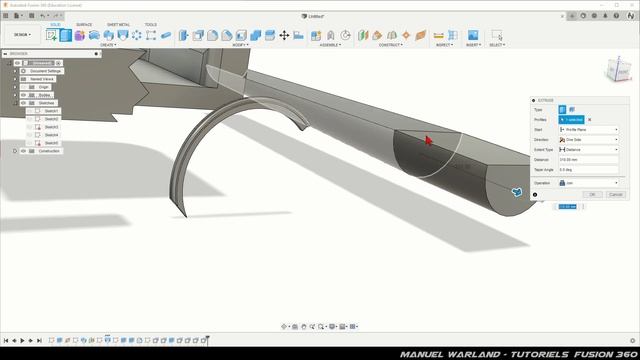 Fusion 360 - Extrude VS Offset Face смотреть онлайн