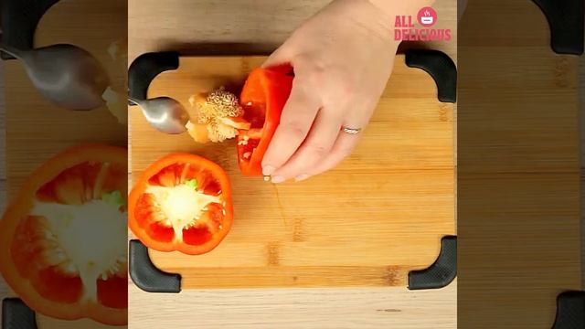 Chicken, Feta And Couscous Stuffed Peppers