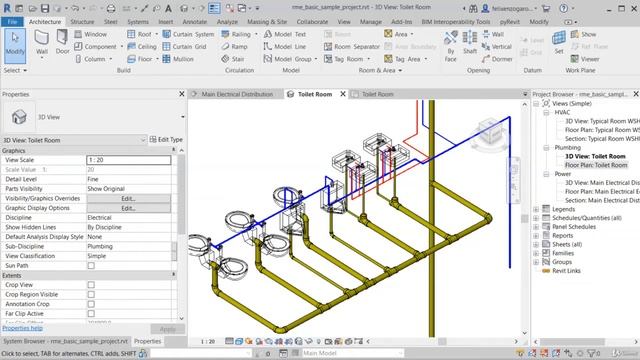 Revit MEP - Plumbing systems - learn Engineering смотреть онлайн