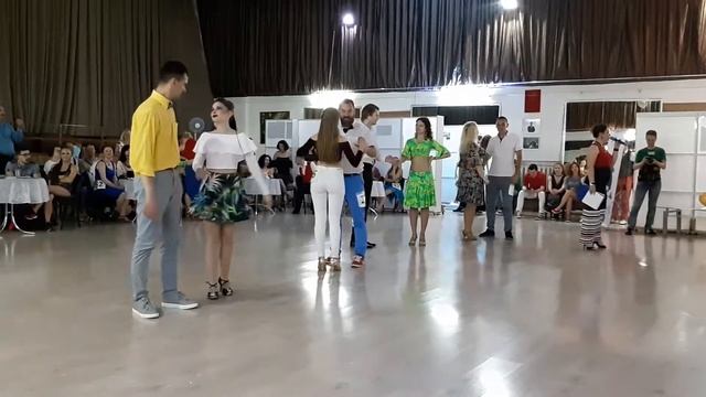 Copa de Oro 2018 - Libre Salsa Cubana - principiantes 1/4 финала (3 заход) смотреть онлайн